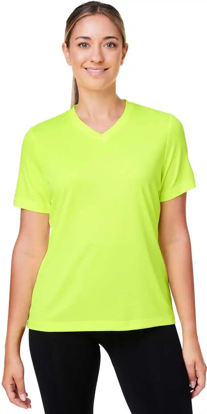 Team 365 Tt15w Ladies’ Zone Performance Mesh T-shirt - Safety Yellow