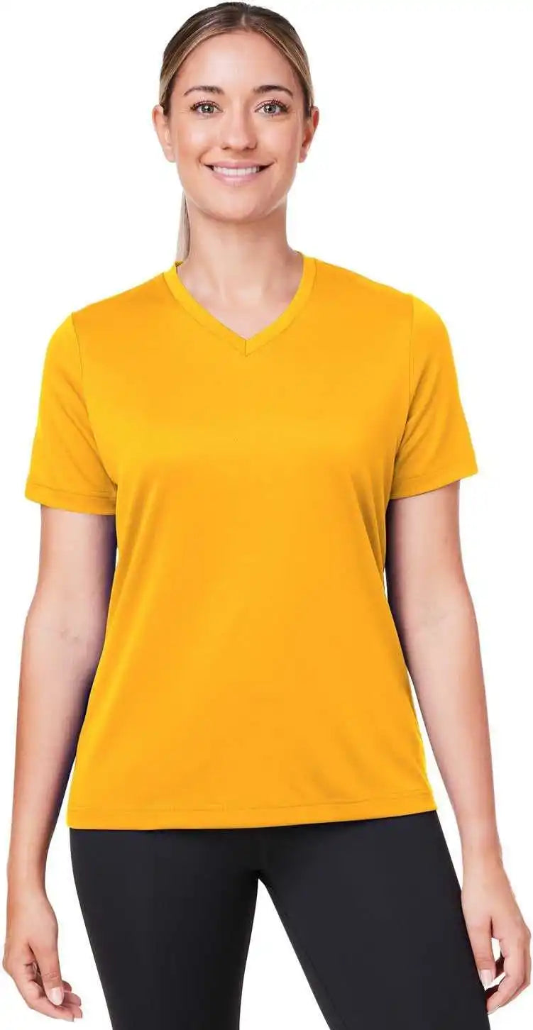 Team 365 Tt15w Ladies’ Zone Performance Mesh T-shirt - Sp Athletic Gold