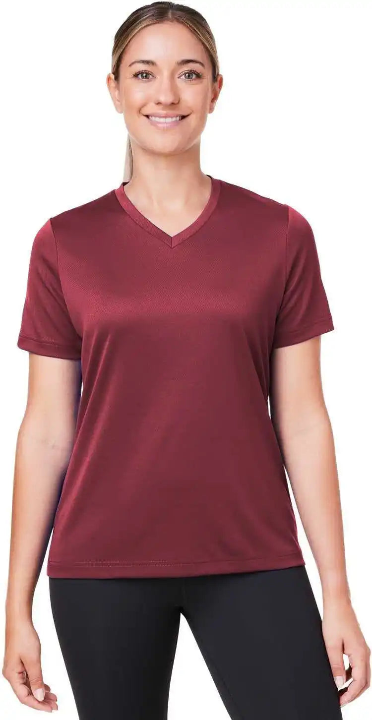 Team 365 Tt15w Ladies’ Zone Performance Mesh t Shirt Sport Maroon
