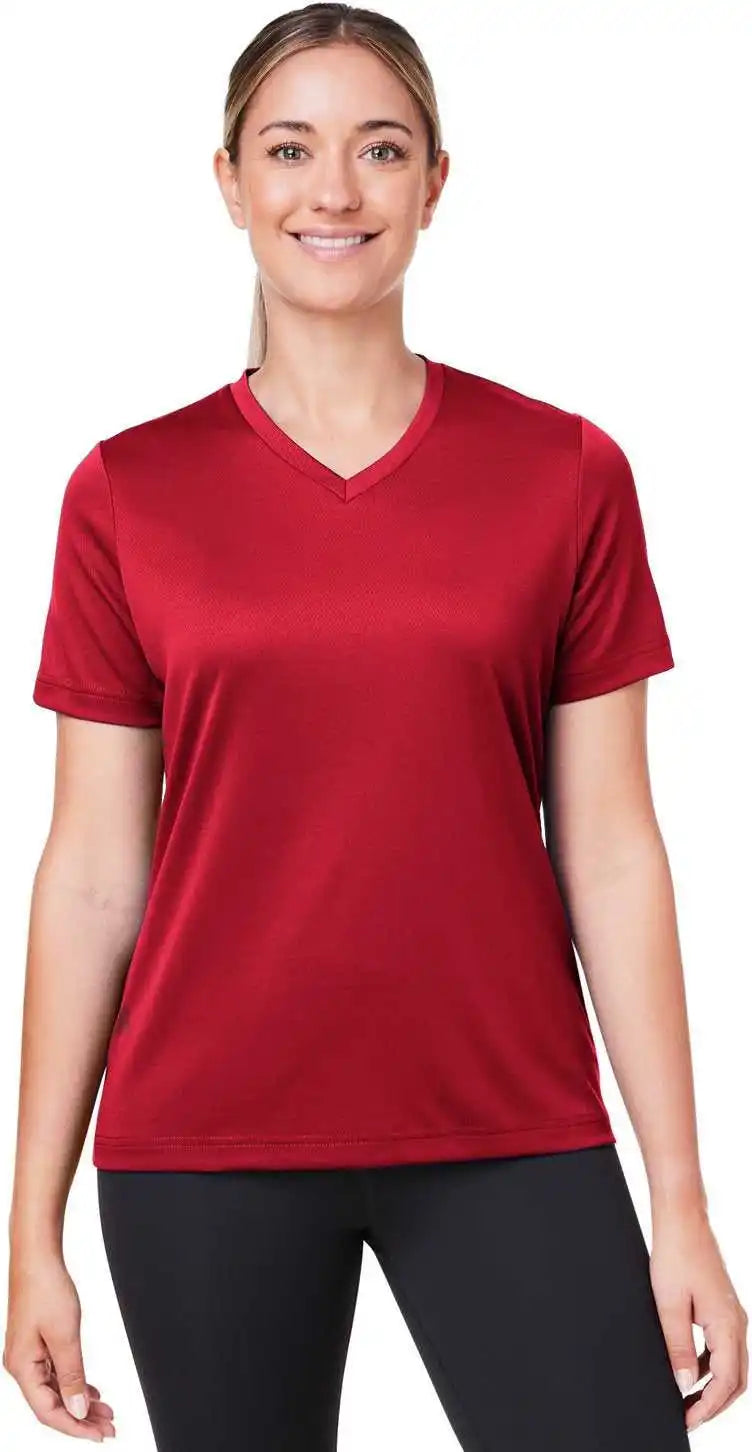 Team 365 Tt15w Ladies’ Zone Performance Mesh T-shirt - Sport Red