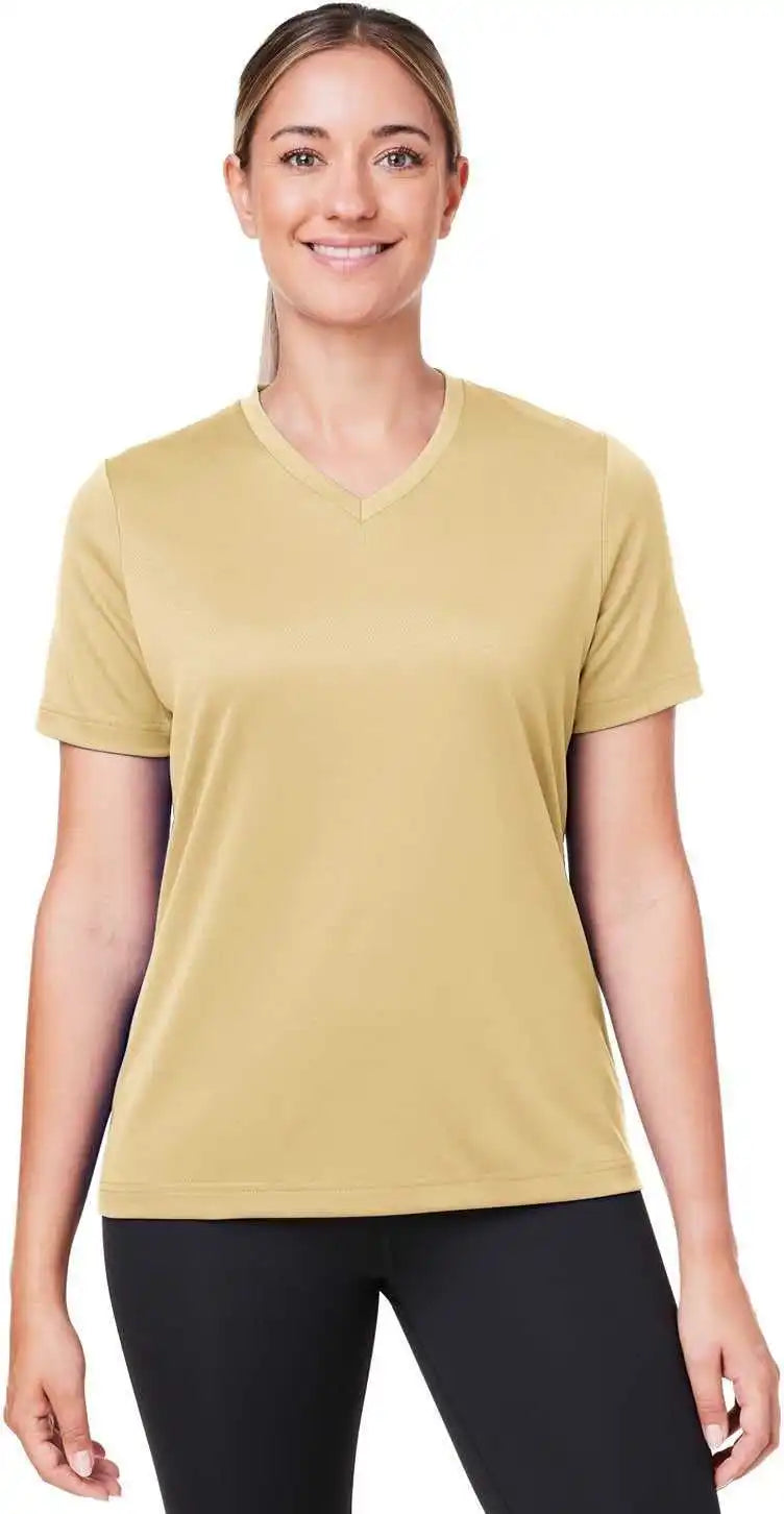 Team 365 Tt15w Ladies’ Zone Performance Mesh T-shirt - Sport Vegas Gold