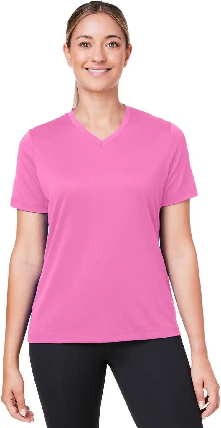 Team 365 Tt15w Ladies’ Zone Performance Mesh T-shirt - Sprt Chrity Pink