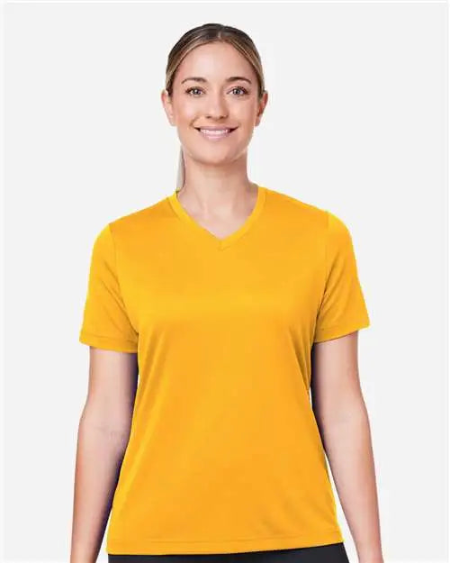 Team 365 Tt15w Women’s Zone Performance Mesh T-shirt - Sport Athletic Gold