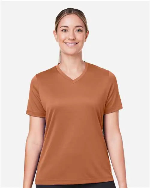 Team 365 Tt15w Women’s Zone Performance Mesh T-shirt - Sport Burnt Orange