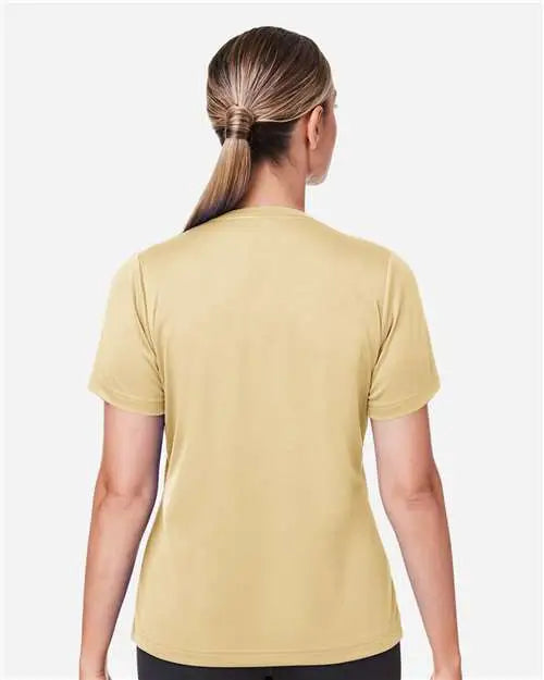 Team 365 Tt15w Women’s Zone Performance Mesh T-shirt - Sport Vegas Gold