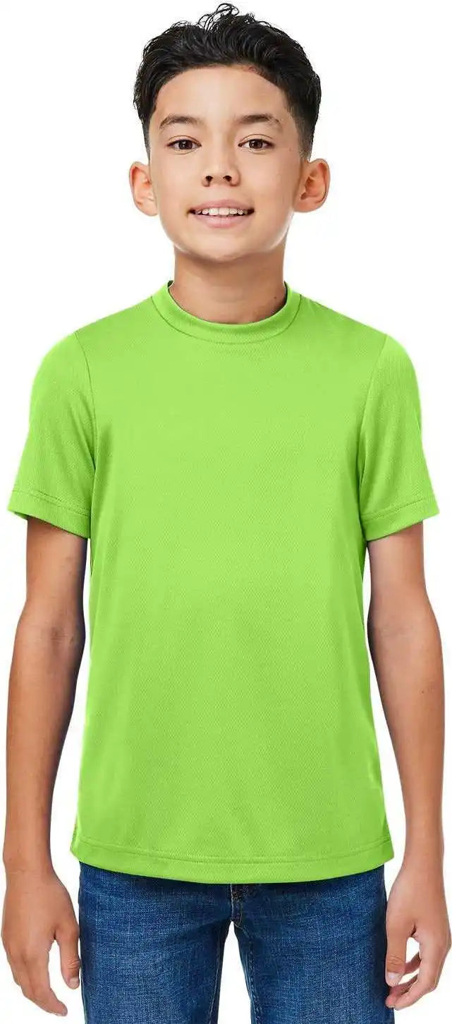 Team 365 Tt15y Youth Zone Performance Mesh T-shirt - Acid Green