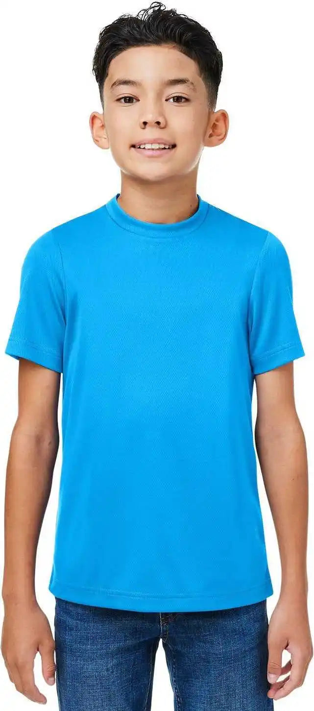 Team 365 Tt15y Youth Zone Performance Mesh T-shirt - Electric Blue