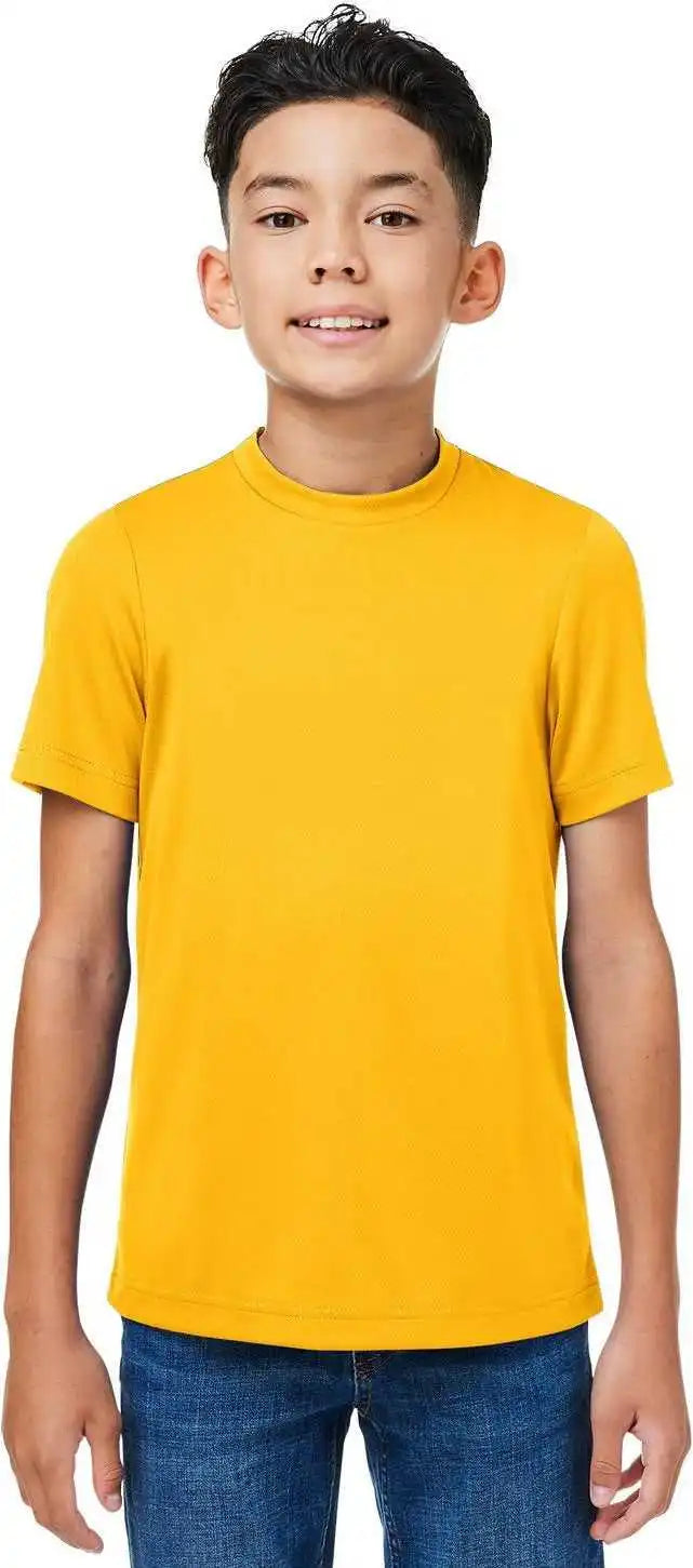 Team 365 Tt15y Youth Zone Performance Mesh T-shirt - Sp Athletic Gold