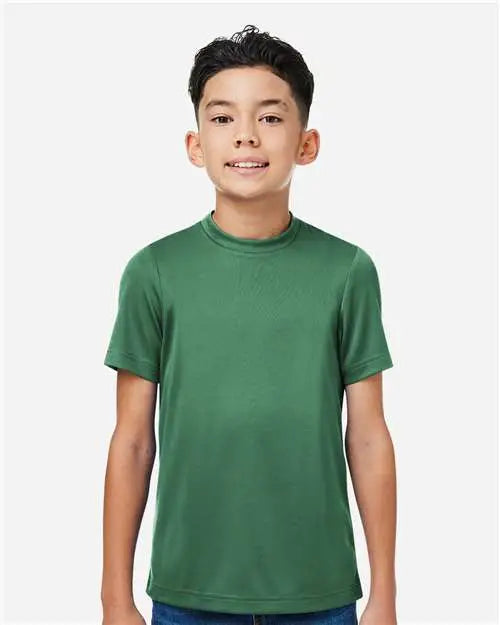 Team 365 Tt15y Youth Zone Performance Mesh T-shirt - Sport Dark Green