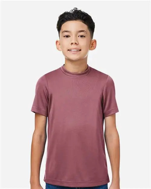 Team 365 Tt15y Youth Zone Performance Mesh T-shirt - Sport Dark Maroon