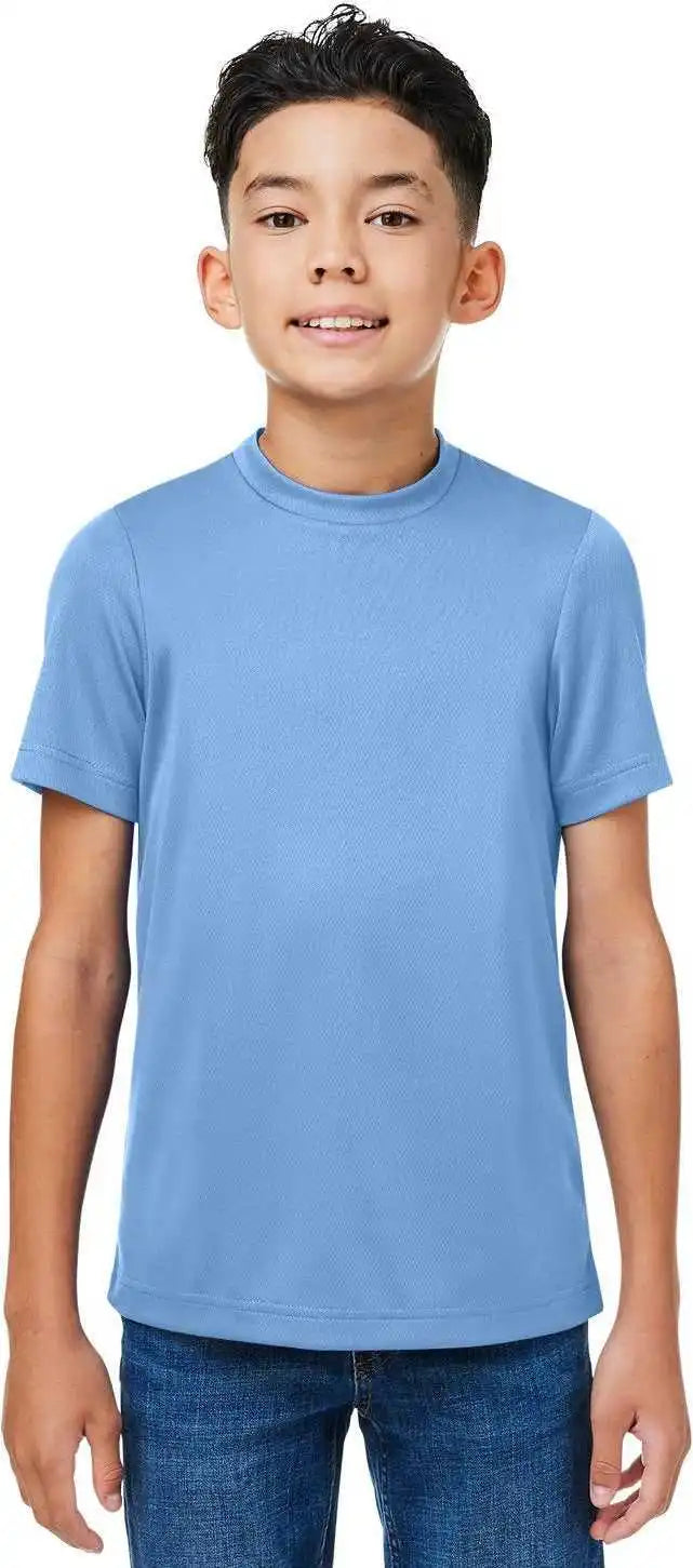 Team 365 Tt15y Youth Zone Performance Mesh t Shirt Sport Light Blue