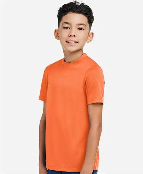 Team 365 Tt15y Youth Zone Performance Mesh T-shirt - Sport Orange