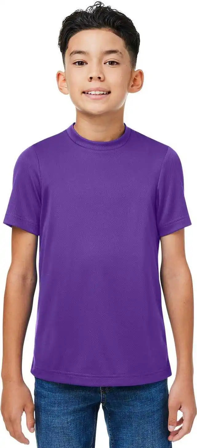 Team 365 Tt15y Youth Zone Performance Mesh T-shirt - Sport Purple