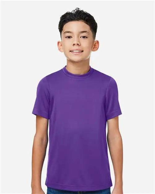 Team 365 Tt15y Youth Zone Performance Mesh T-shirt - Sport Purple