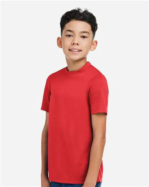 Team 365 Tt15y Youth Zone Performance Mesh T-shirt - Sport Red