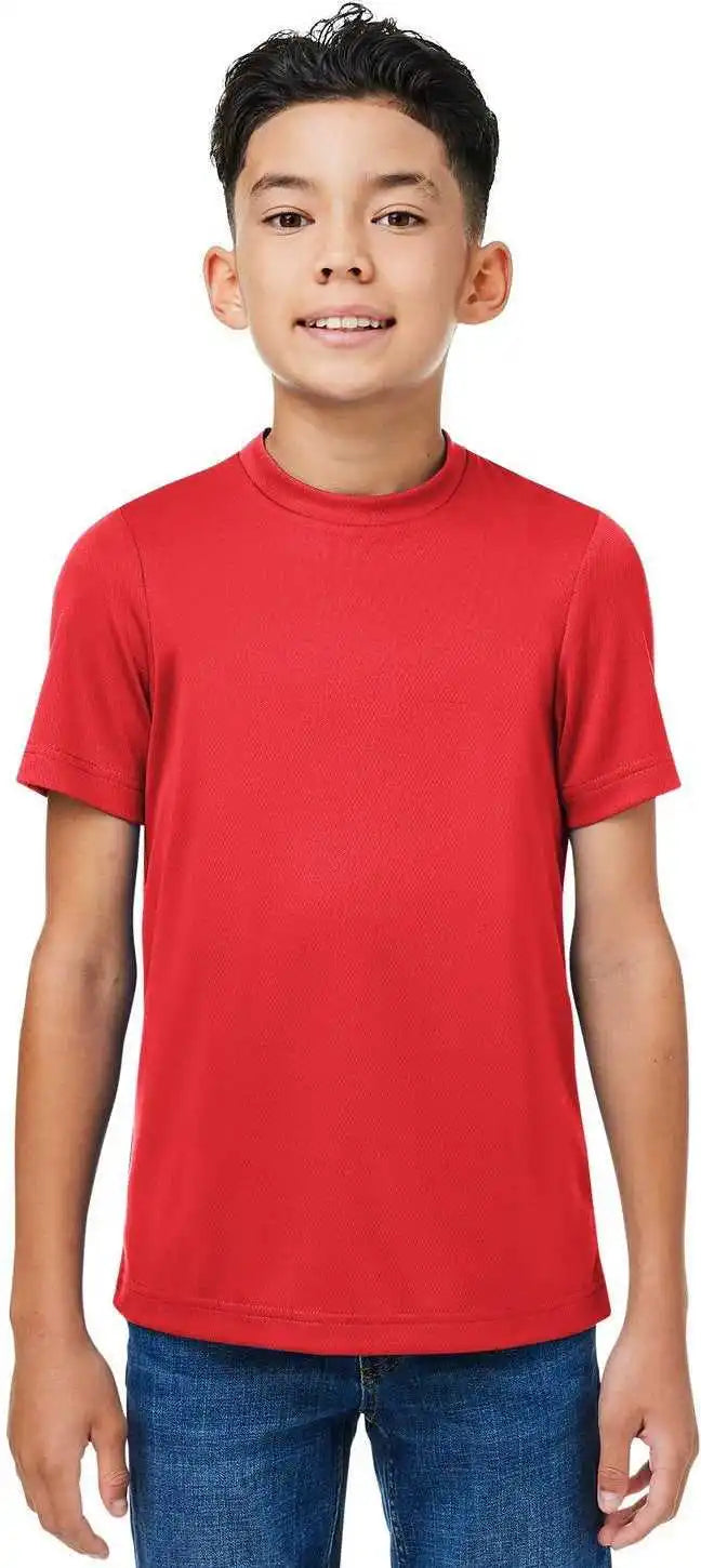 Team 365 Tt15y Youth Zone Performance Mesh T-shirt - Sport Red