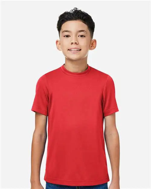 Team 365 Tt15y Youth Zone Performance Mesh T-shirt - Sport Red