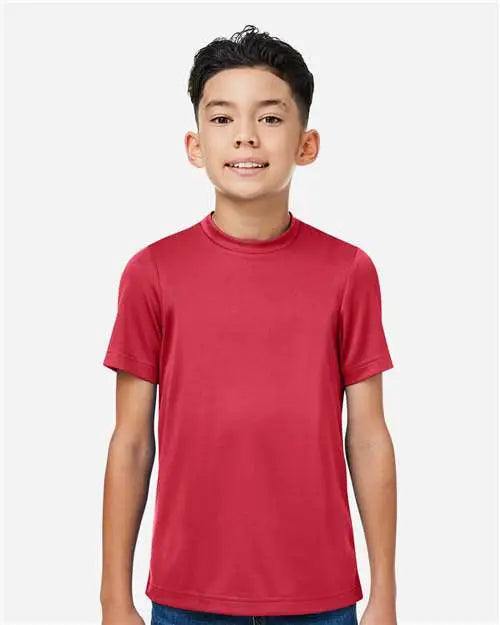 Team 365 Tt15y Youth Zone Performance Mesh T-shirt - Sport Scarlet Red