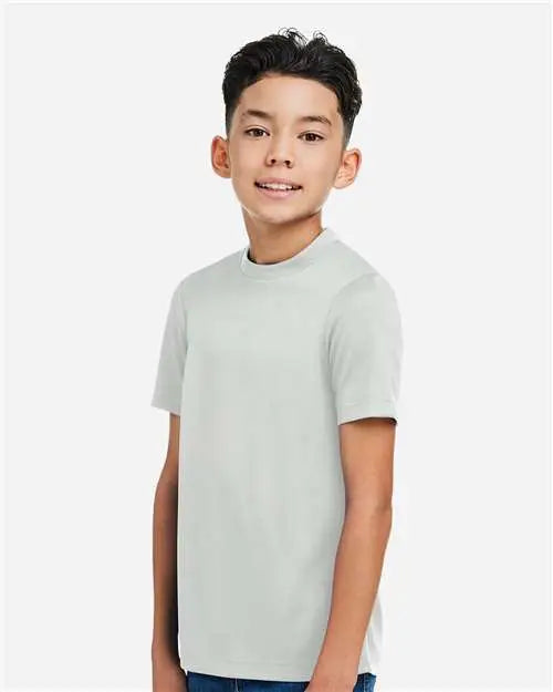 Team 365 Tt15y Youth Zone Performance Mesh T-shirt - Sport Silver