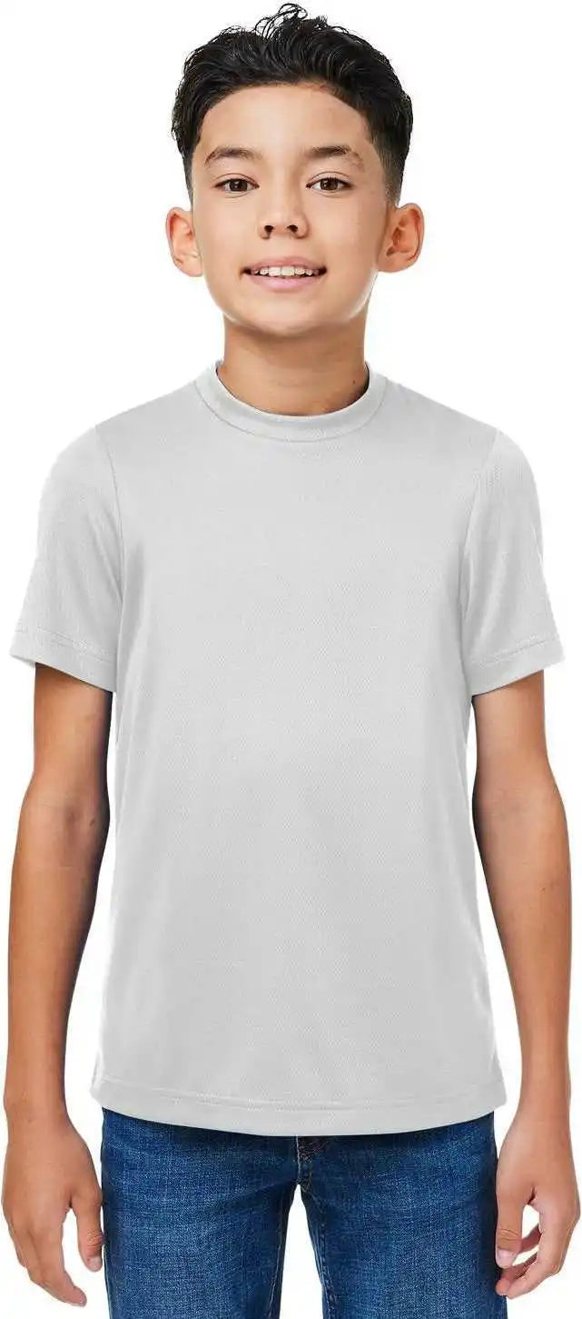 Team 365 Tt15y Youth Zone Performance Mesh T-shirt - Sport Silver