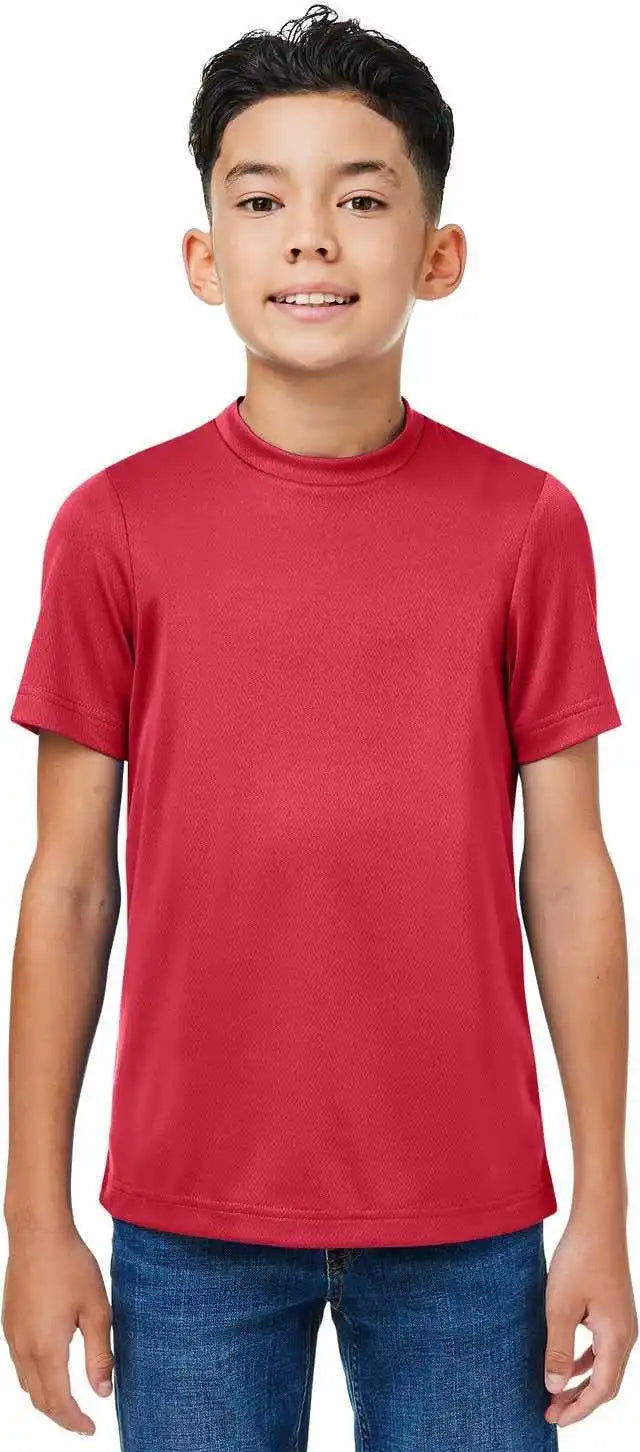 Team 365 Tt15y Youth Zone Performance Mesh T-shirt - Sprt Scarlet Red