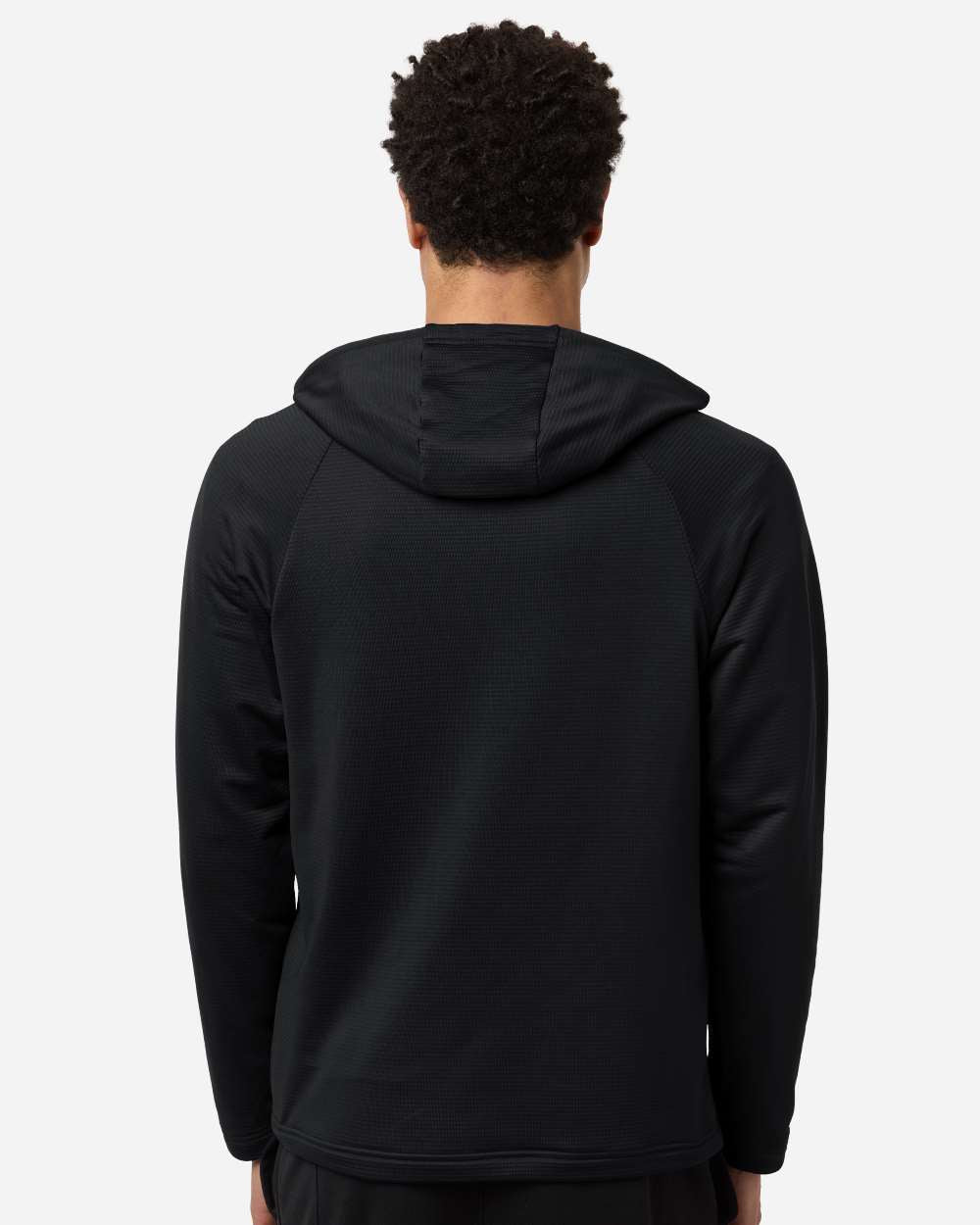 Team 365 Tt200 Men’s Qualify Quarter-zip Hooded Pullover - Black