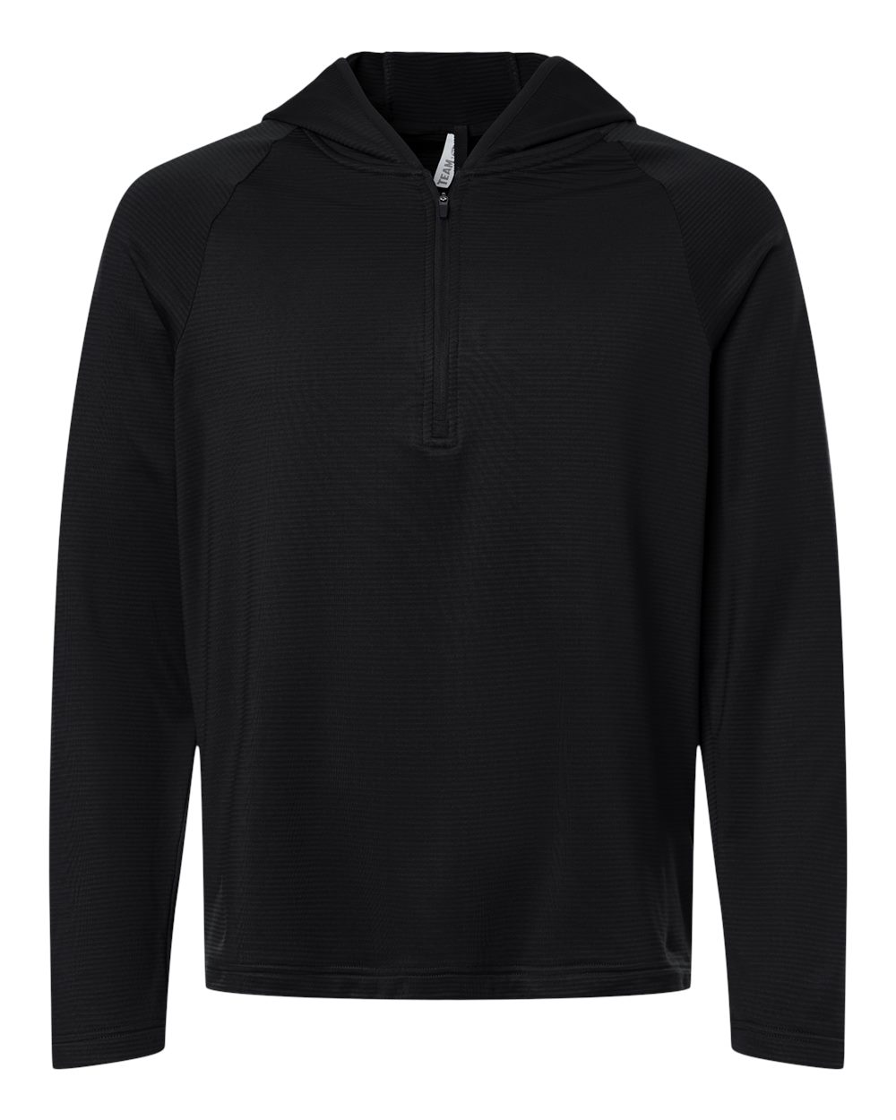 Team 365 Tt200 Men’s Qualify Quarter-zip Hooded Pullover - Black