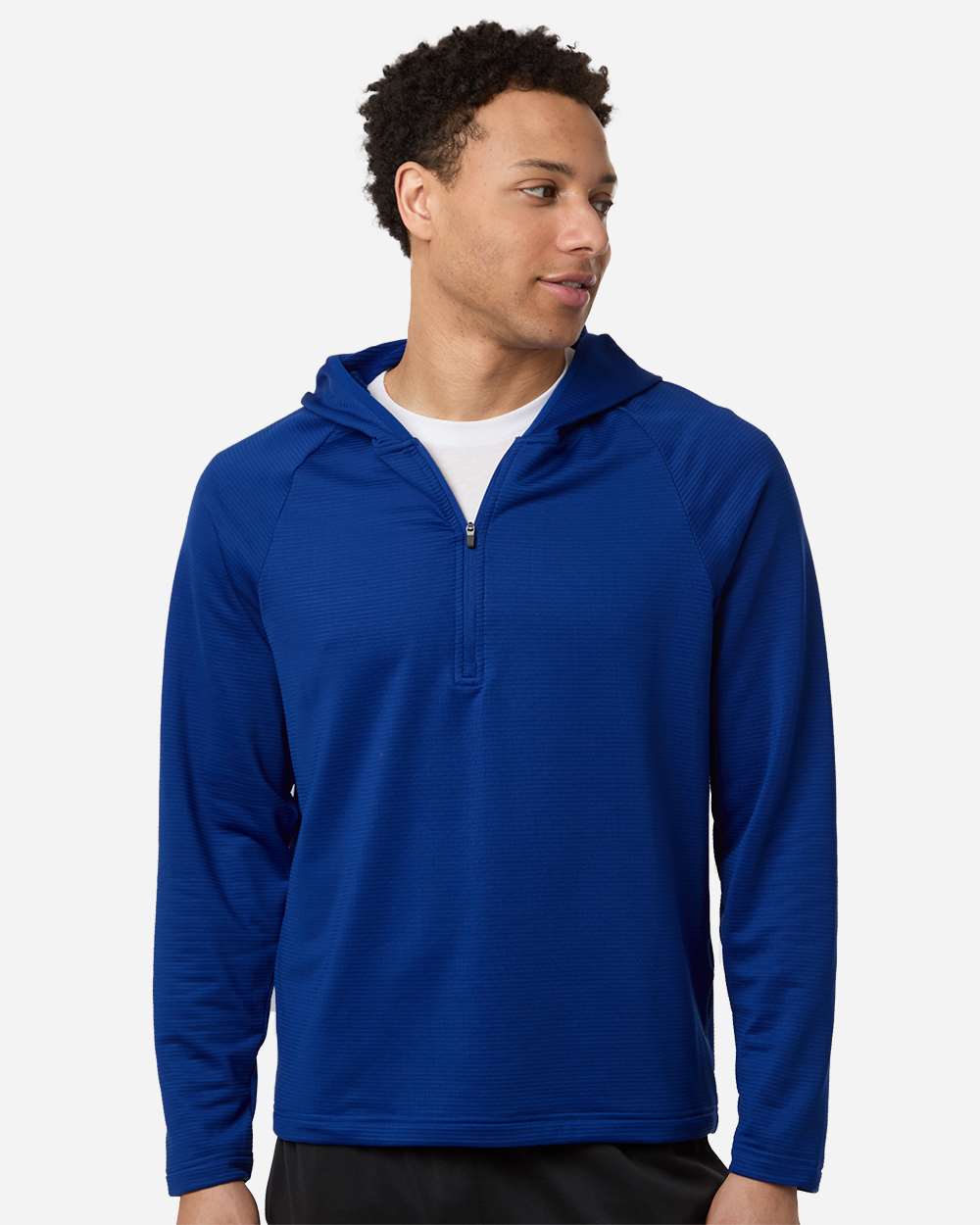 Team 365 Tt200 Men’s Qualify Quarter-zip Hooded Pullover - Sport Royal