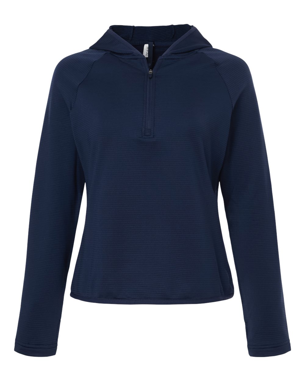 Team 365 Tt200w Women’s Qualify Quarter-zip Hooded Pullover - Sport Dark Navy