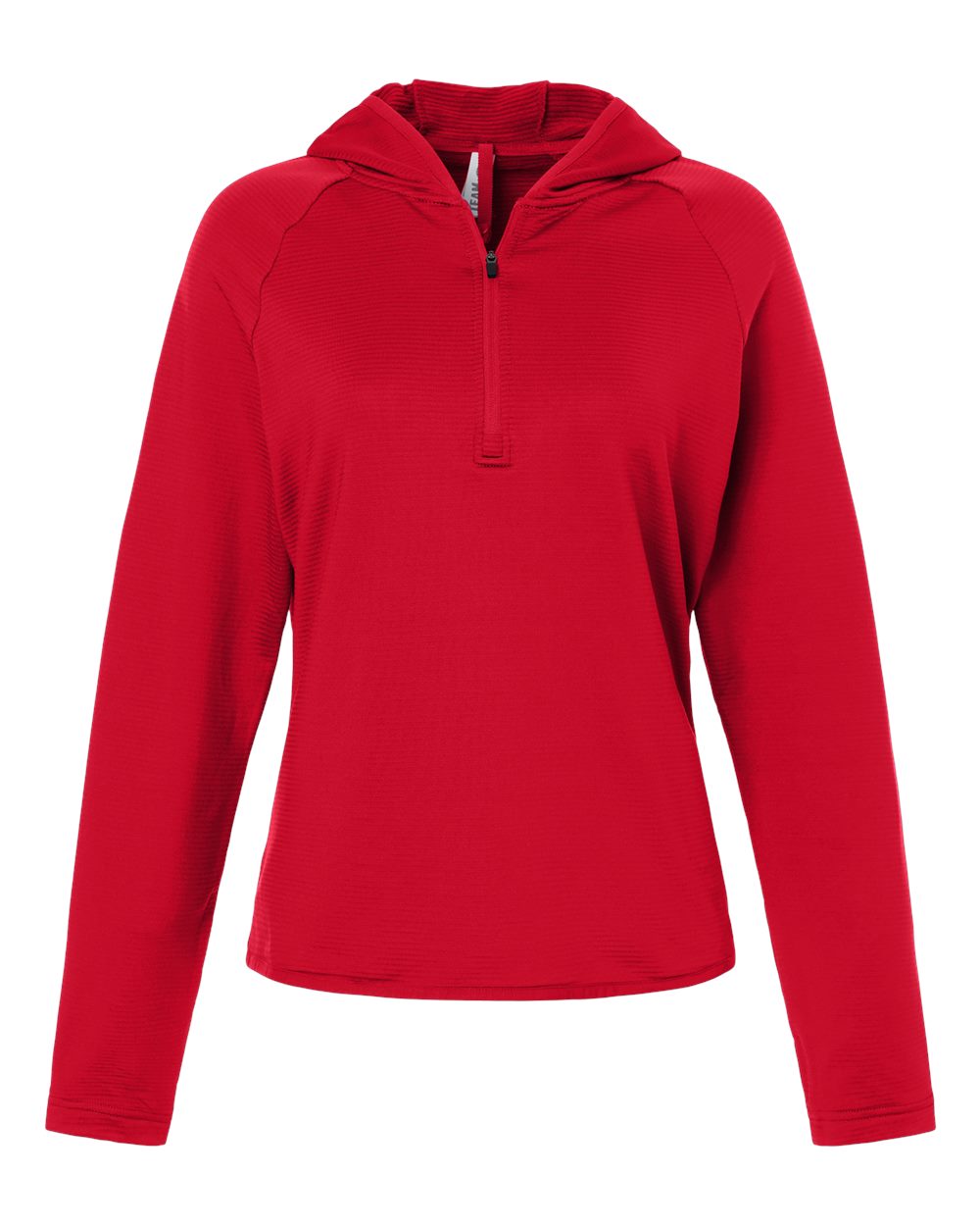 Team 365 Tt200w Women’s Qualify Quarter-zip Hooded Pullover - Sport Red