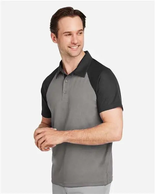 Team 365 Tt21c Men’s Command Snag-protection Colorblock Polo - Sport Graphite Black
