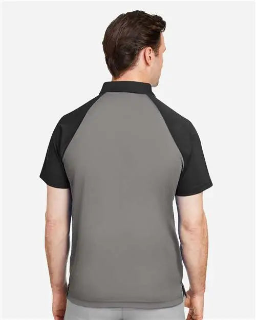 Team 365 Tt21c Men’s Command Snag-protection Colorblock Polo - Sport Graphite Black