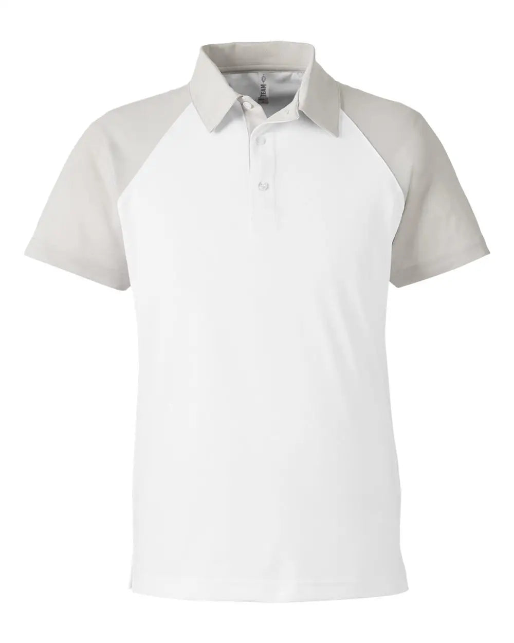 Team 365 Tt21c Men’s Command Snag-protection Colorblock Polo - White Sport Silver - White / Xs