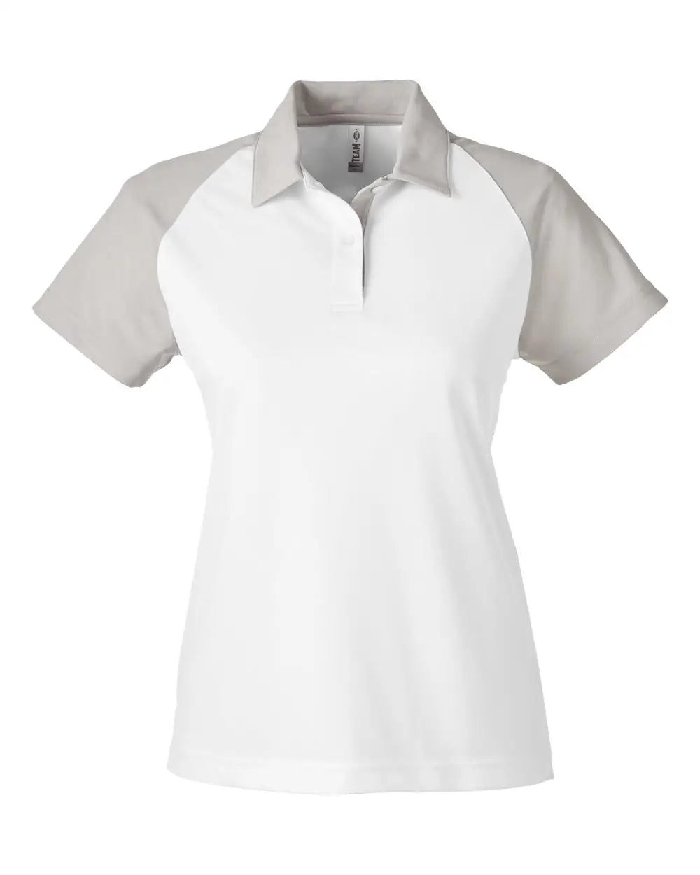 Team 365 Tt21cw Women’s Command Snag-protection Colorblock Polo - White Sport Silver - White / Xs