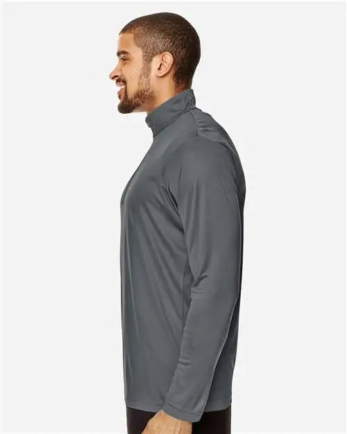 Team 365 Tt31 Men’s Zone Performance Quarter-zip Pullover - Sport Graphite