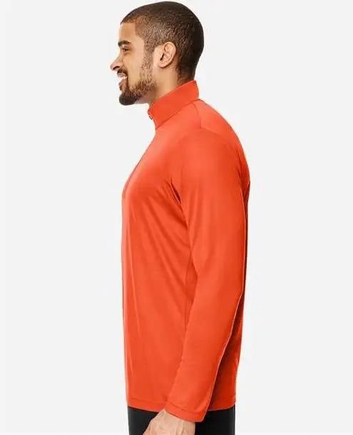 Team 365 Tt31 Men’s Zone Performance Quarter-zip Pullover - Sport Orange