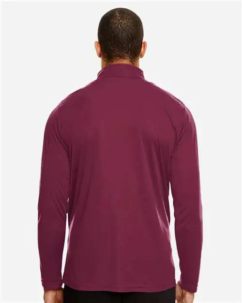 Team 365 Tt31 Men’s Zone Performance Quarter-zip Pullover - Sport Maroon