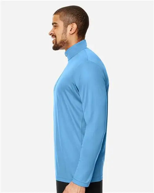 Team 365 Tt31 Men’s Zone Performance Quarter-zip Pullover - Sport Light Blue