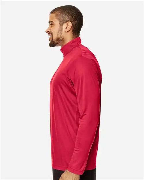 Team 365 Tt31 Men’s Zone Performance Quarter-zip Pullover - Sport Red