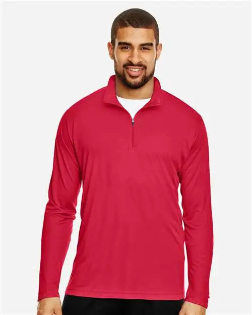 Team 365 Tt31 Men’s Zone Performance Quarter-zip Pullover - Sport Red
