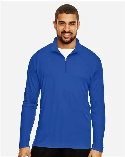 Team 365 Tt31 Men’s Zone Performance Quarter-zip Pullover - Sport Royal - Xs
