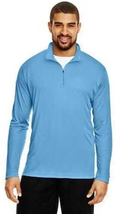 Team 365 Tt31 Men’s Zone Performance Quarter Zip Sport Light Blue