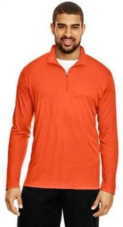 Team 365 Tt31 Men’s Zone Performance Quarter Zip Sport Orange