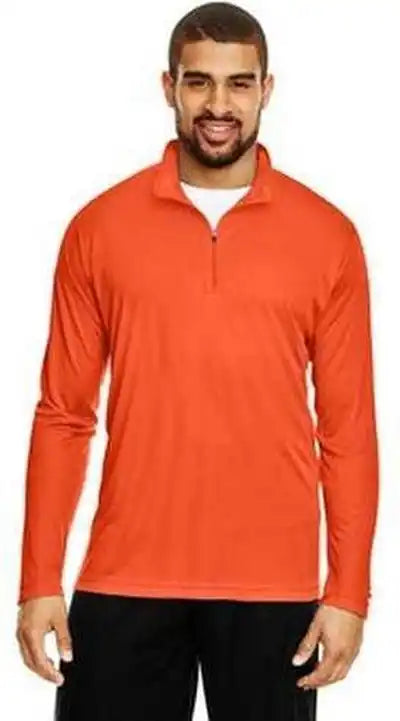 Team 365 Tt31 Men’s Zone Performance Quarter Zip Sport Orange