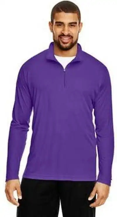 Team 365 Tt31 Men’s Zone Performance Quarter Zip Sport Purple