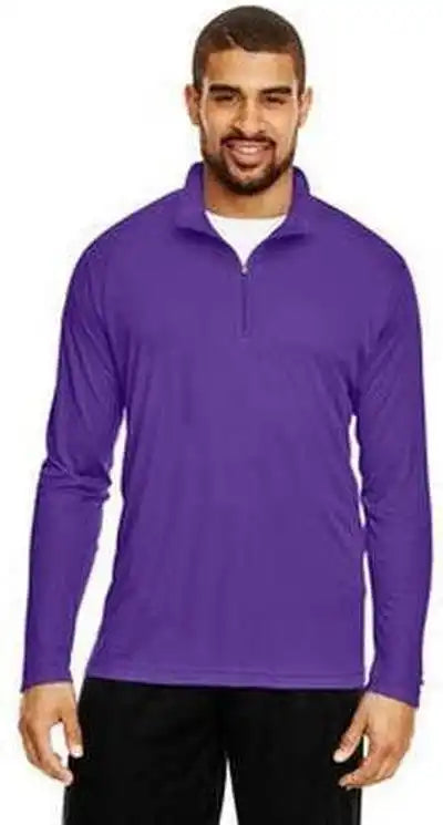 Team 365 Tt31 Men’s Zone Performance Quarter Zip Sport Purple