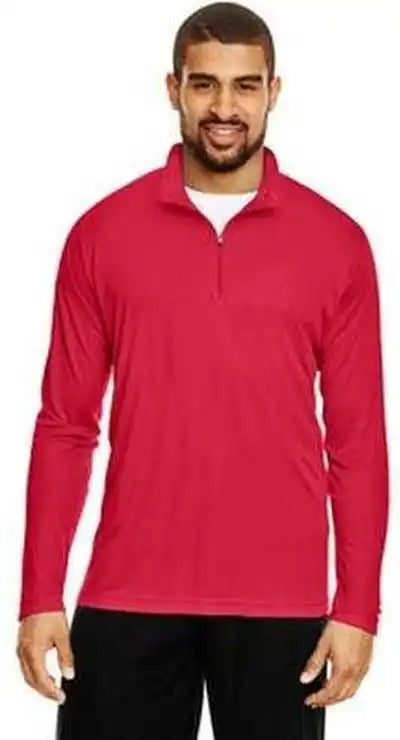 Team 365 Tt31 Men’s Zone Performance Quarter Zip Sport Red