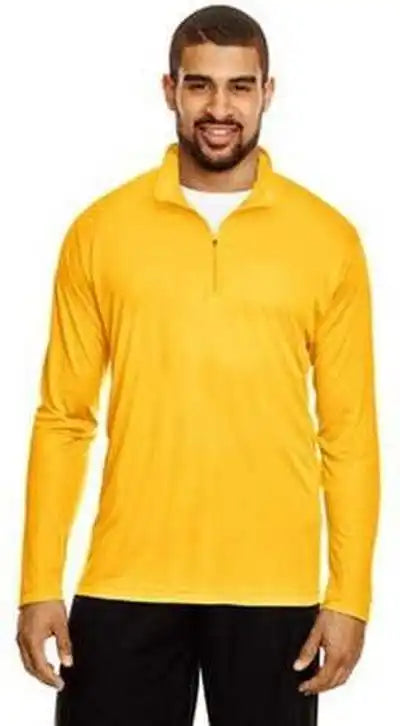 Team 365 Tt31 Men’s Zone Performance Quarter Zip Sportathletic Gold