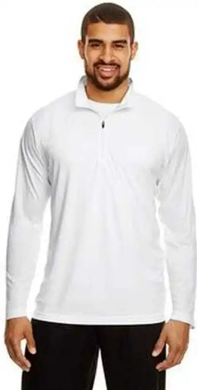 Team 365 Tt31 Men’s Zone Performance Quarter Zip White