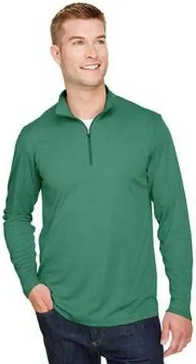 Team 365 Tt31h Men’s Zone Sonic Heather Performance Quarter Zip Sportforest